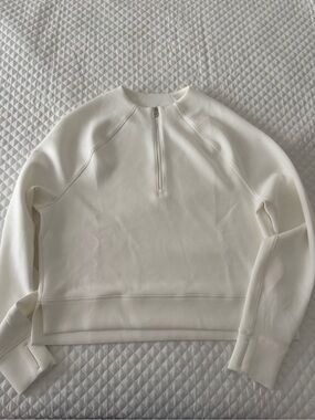 Varley Women's Cream Half-Zip Pullover Top,size Xs,new